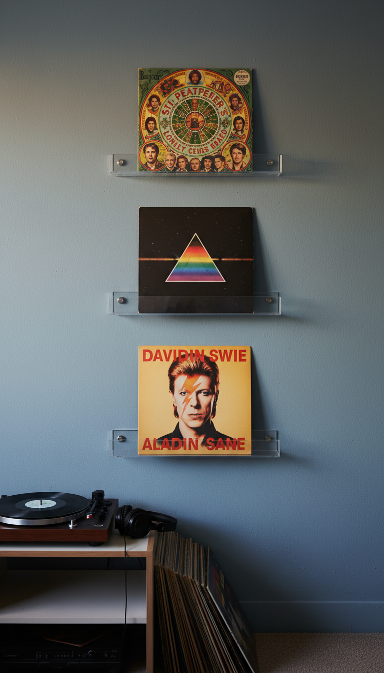 Showcase Your Music Taste with a Vinyl Record Display