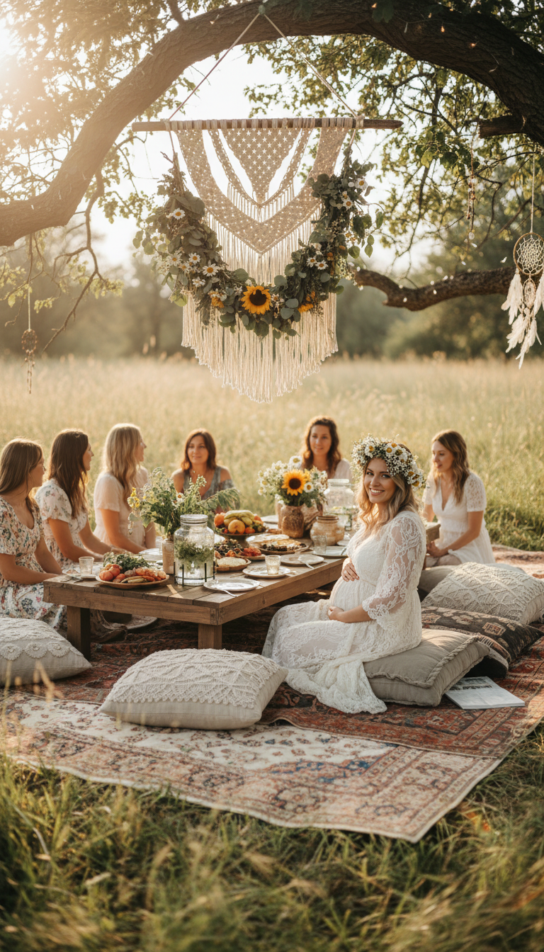 3. 'Little Wildflower on the Way' Boho Bash