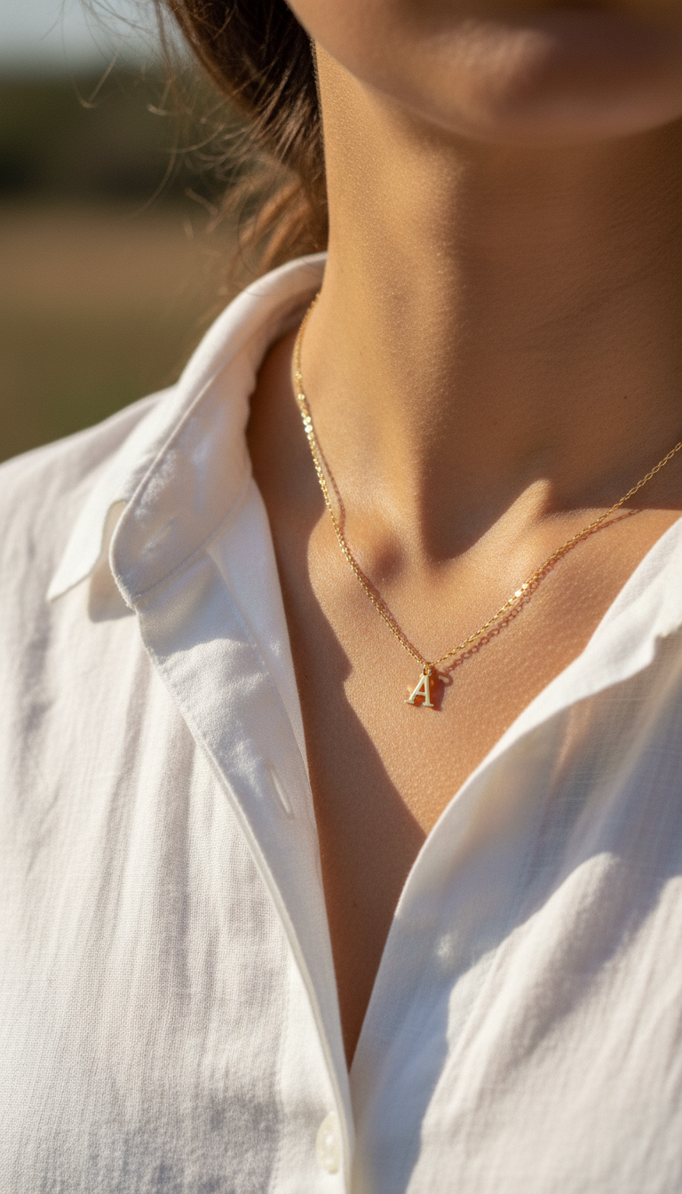 10. A Dainty Gold-Plated Necklace