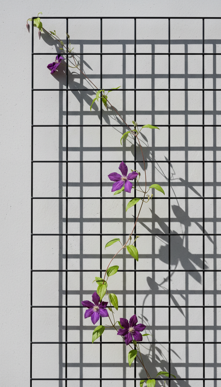 3. Sleek & Modern Metal Grid Panel