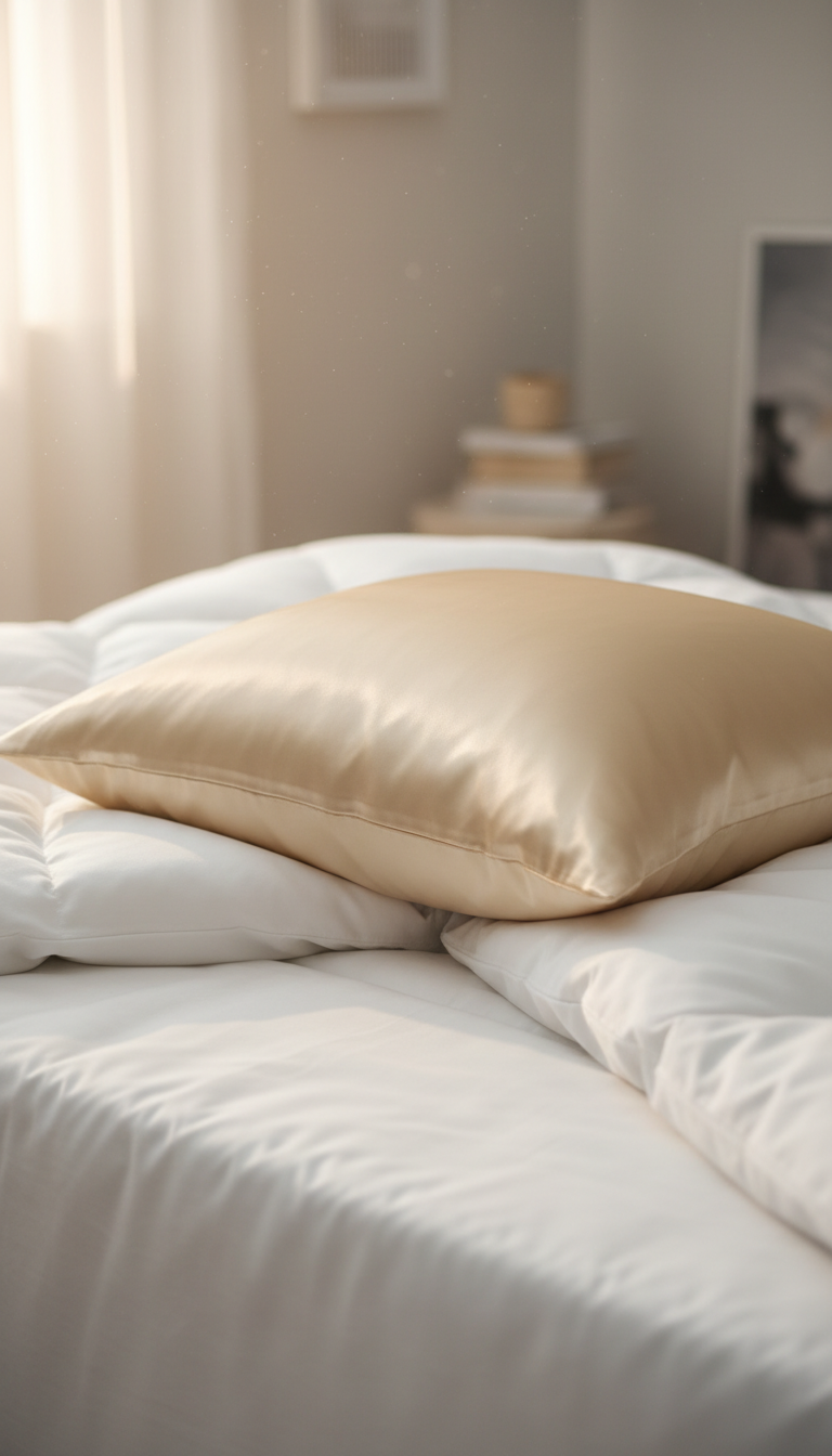 9. A 100% Mulberry Silk Pillowcase