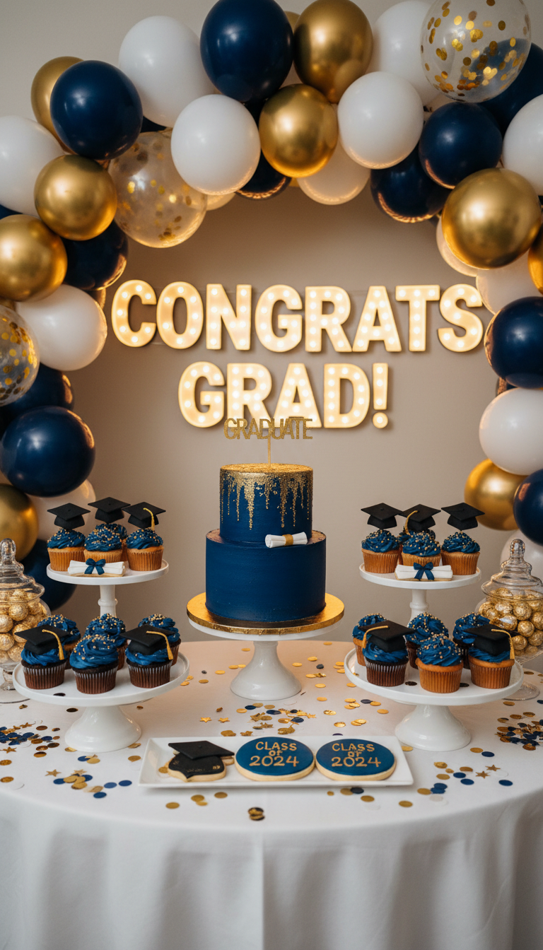 Design a School Colors Dessert Table