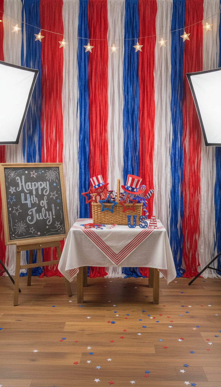 10. Create a Fun DIY Photo Booth Backdrop