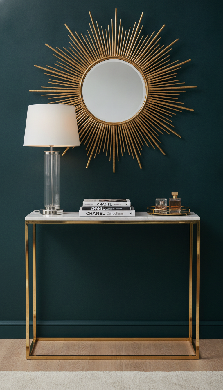 3. The Glam Accent: A Touch of Hollywood Regency