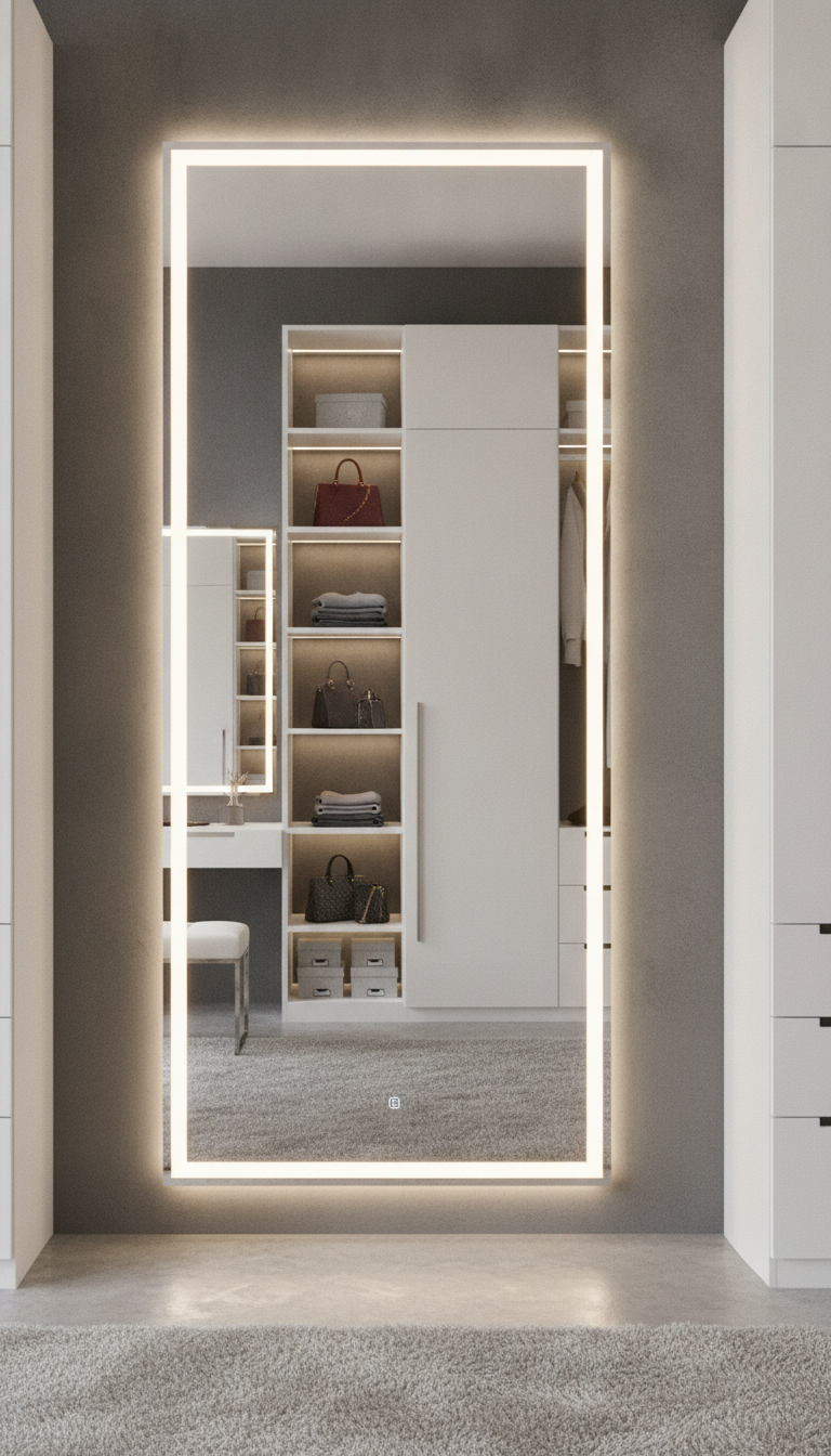 6. The Functional LED Backlit Mirror